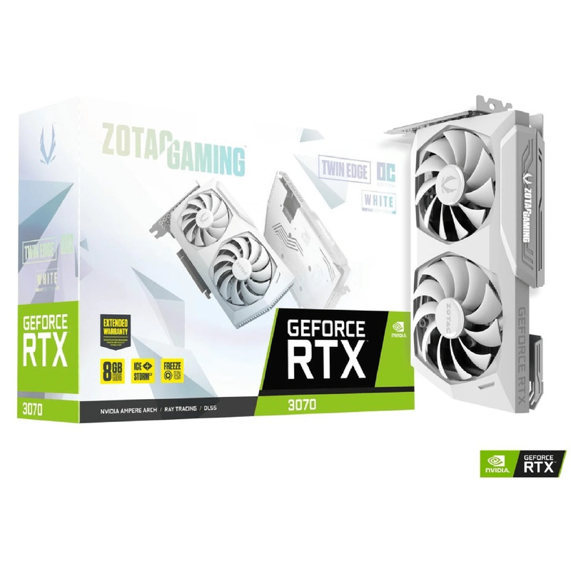 Zotac Gaming Geforce RTX 3070 Twin Edge OC White Edition - كرت الشاشة